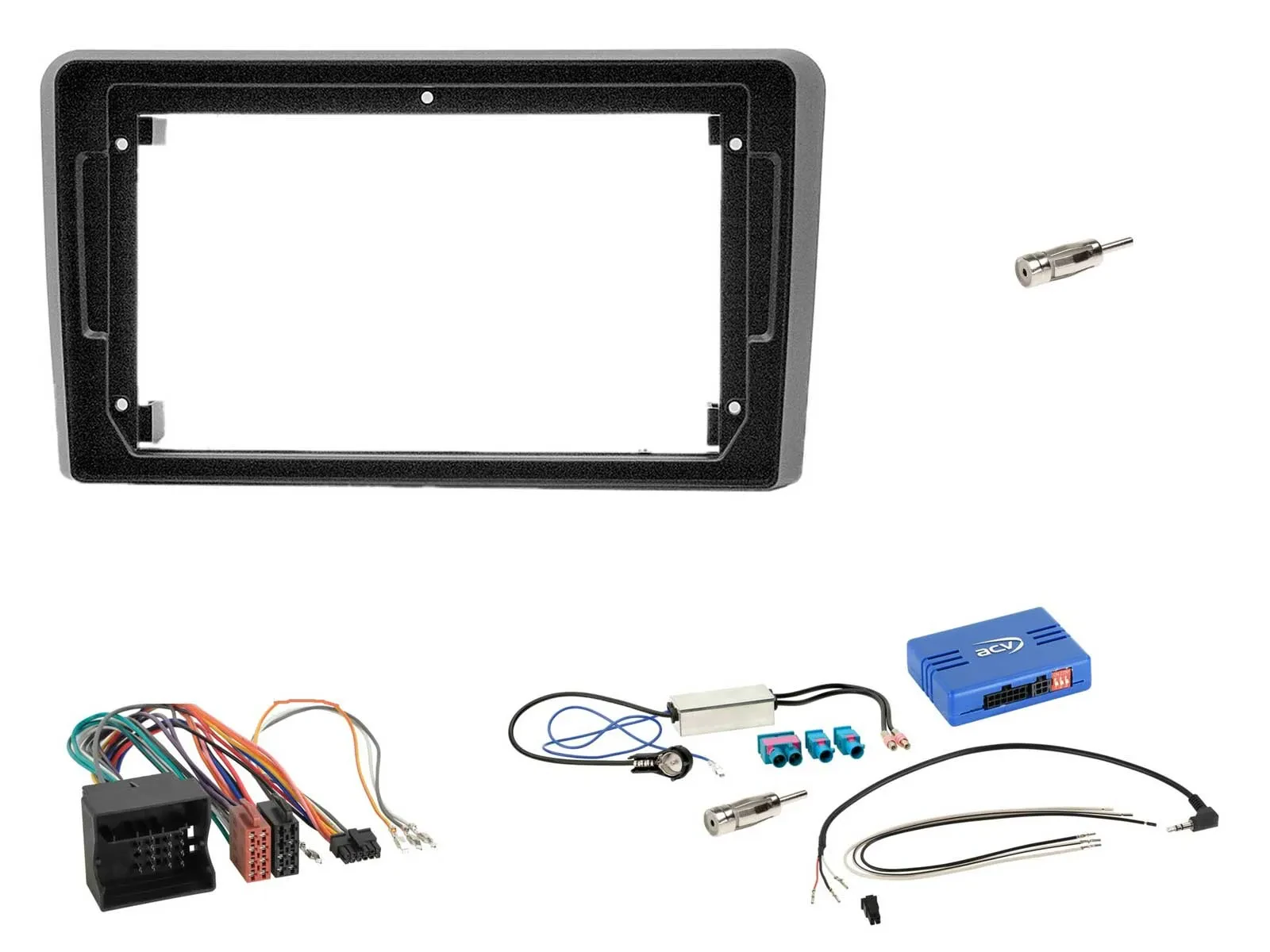 Radioset Lenkradadapter für 9 Zoll Autoradio für Audi TT 2006-2014 schwarz