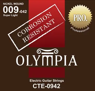 Струны для электрогитары Olympia CTE 0942 Coated Nickel Wound 9-42