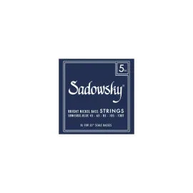 SADOWSKY Blue Label Bass String Set, Nickel, Taperwound, Extra Long (35") - 5-St