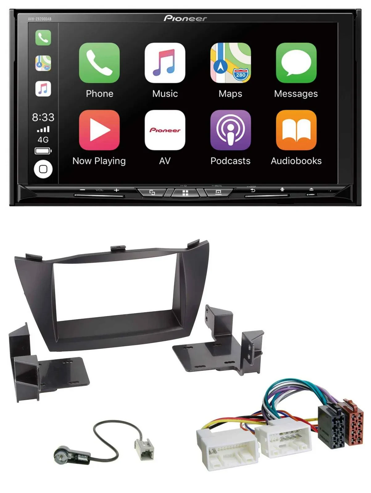Pioneer 2DIN MP3 USB DAB DVD Bluetooth Autoradio für Hyundai Tucson 2010-2015