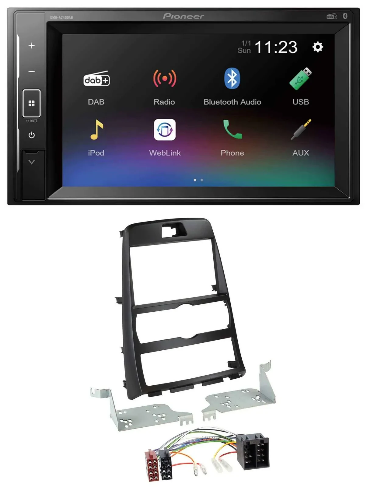 Pioneer DAB MP3 2DIN Bluetooth USB Autoradio für Hyundai Genesis BK 10-12