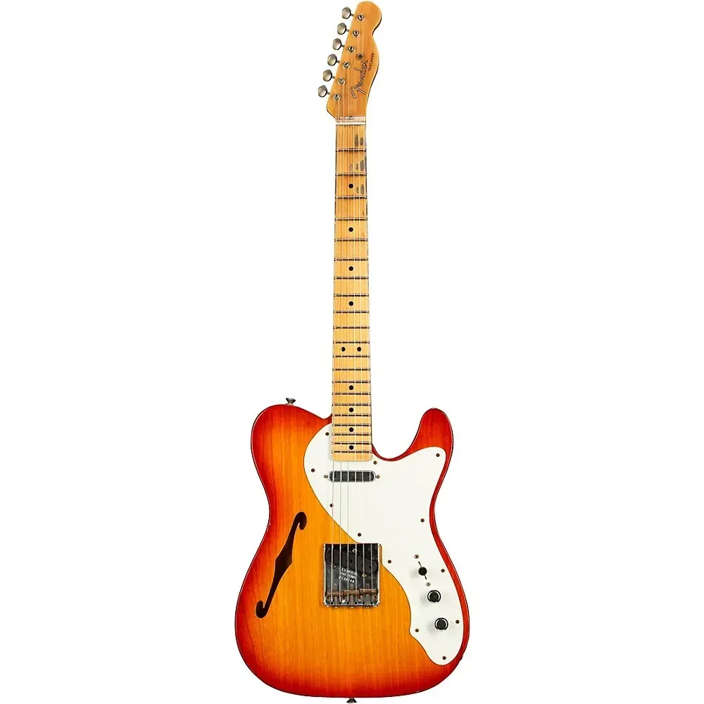 Электрогитара полуакустическая Fender Custom Shop Limited Edition 50s Telecaster Thinline Journeyman Relic Aged Cherry Sunbrst