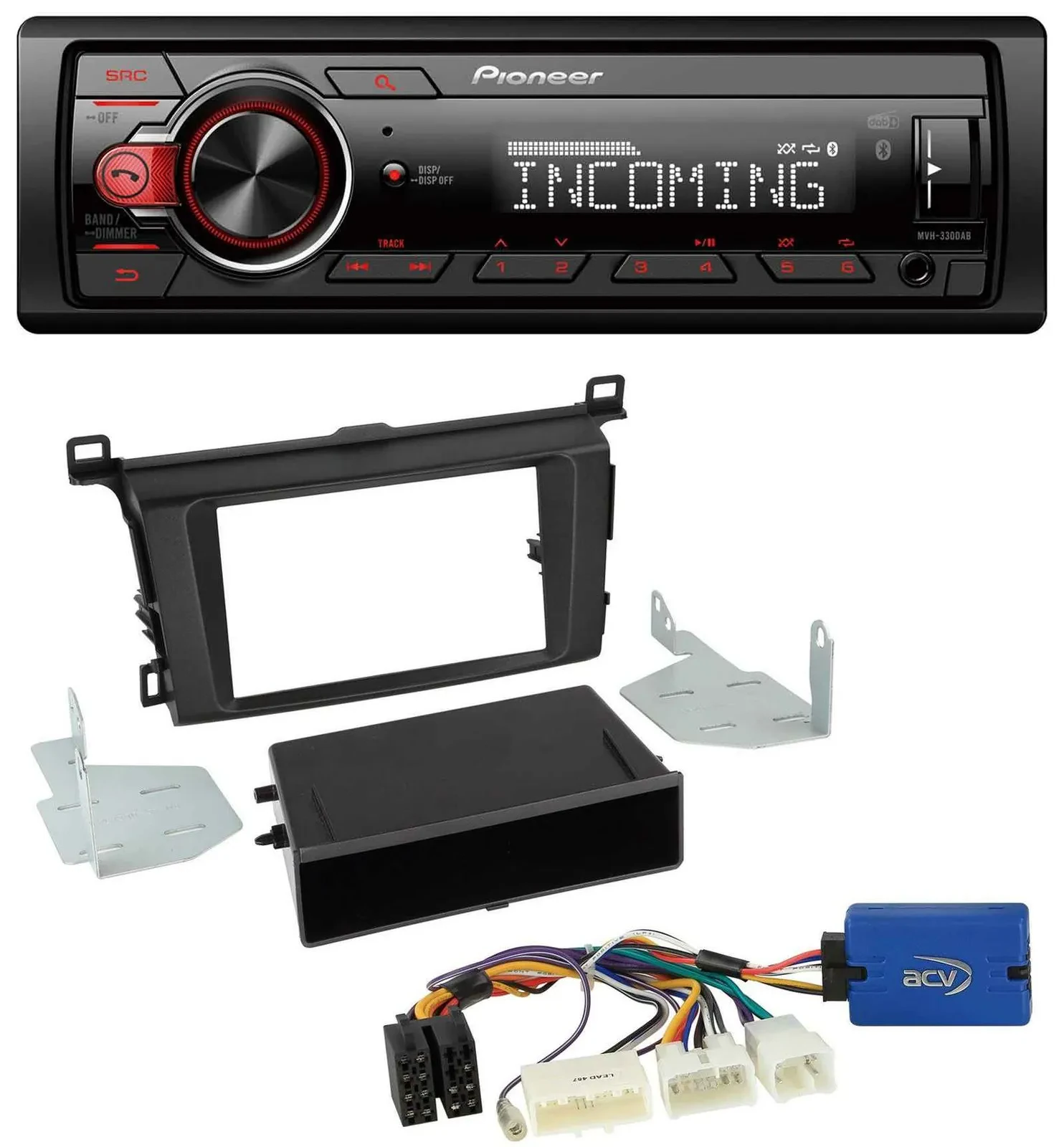 Автомагнитола для Toyota RAV4 (с 2013) Pioneer Bluetooth, USB, DAB, MP3