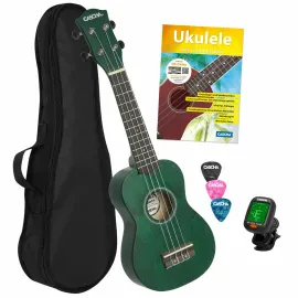 CASCHA HH 3972 Multiling. Sopran Ukulele Set grün