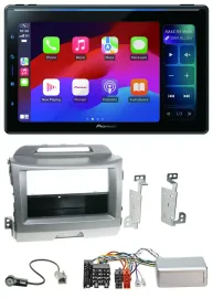 Pioneer Bluetooth DAB Lenkrad USB Autoradio für Kia Sportage 3 2010-15 silber
