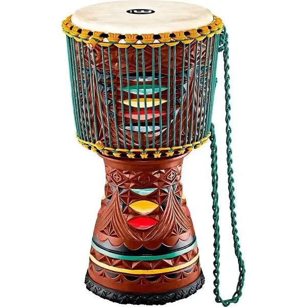 Джембе Meinl Large Artisan Edition Tongo Carved Mahogany Mali-Weave Djembe 12 in.