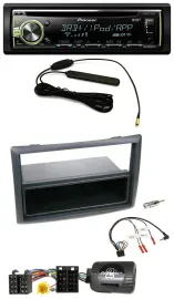 Pioneer MP3 USB CD DAB Lenkrad Autoradio für Renault Megane 2007-2008 schwarz