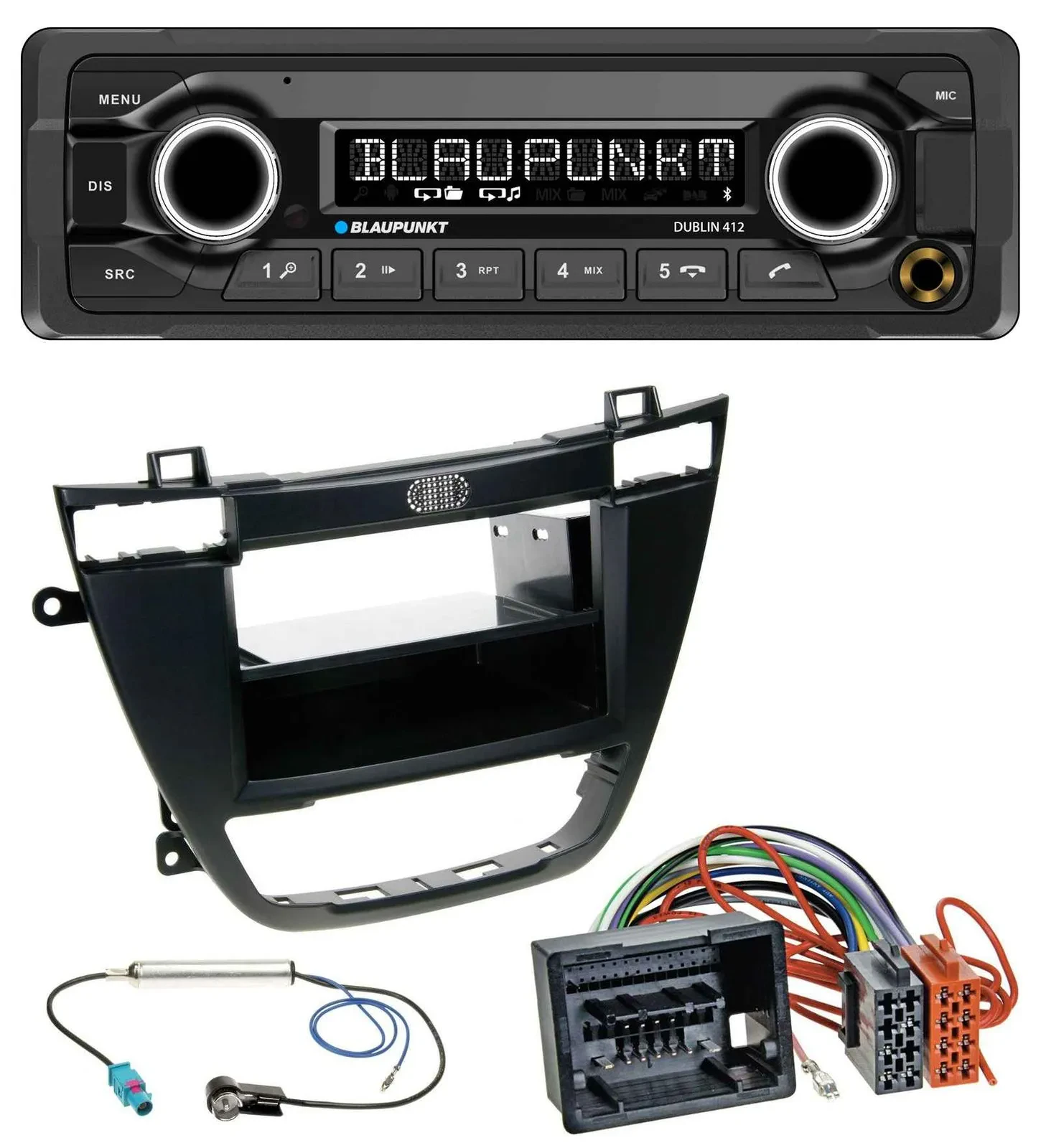 Автомагнитола Blaupunkt MP3 Bluetooth USB AUX для Opel Insignia 2008–2013, чёрная