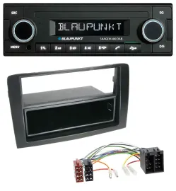 Blaupunkt DAB USB Bluetooth MP3 Autoradio für Fiat Idea (350 03-11) schwarz