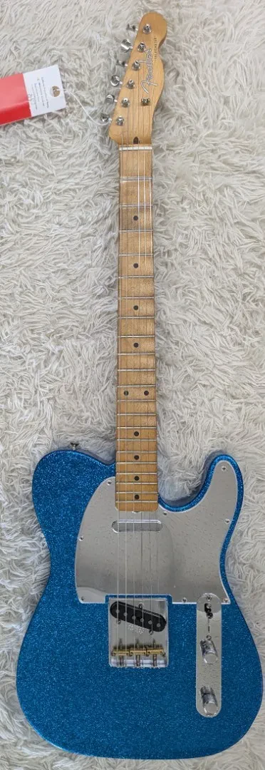 Fender J Mascis Telecaster Elec. Guitar, Maple Neck, Bottle Rocket Blue Flake