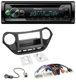 Pioneer USB MP3 DAB AUX CD Autoradio für Hyundai i10 (ab 2013) AUX USB