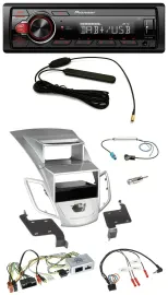 Pioneer MP3 DAB 1DIN Lenkrad USB Autoradio für Ford Fiesta 2010-17 Display silbe