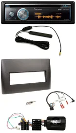 Pioneer CD USB Bluetooth DAB Lenkrad Autoradio für Fiat Stilo 2001-2007 schwarz