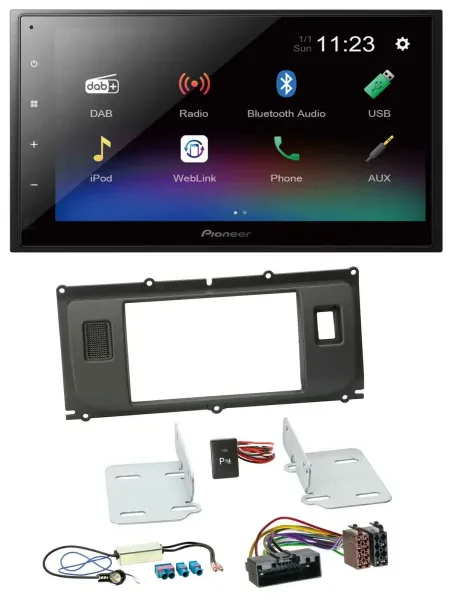Pioneer USB Bluetooth DAB 2DIN MP3 Autoradio für Land Rover Evoque ab 2011