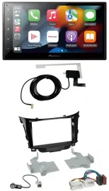 Автомагнитола Pioneer 2DIN, MP3, USB, Bluetooth, DAB для Hyundai i30 (с 2012)