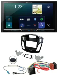 Pioneer MP3 Bluetooth USB 2DIN DAB Autoradio für Ford Focus ab 2018 schwarz