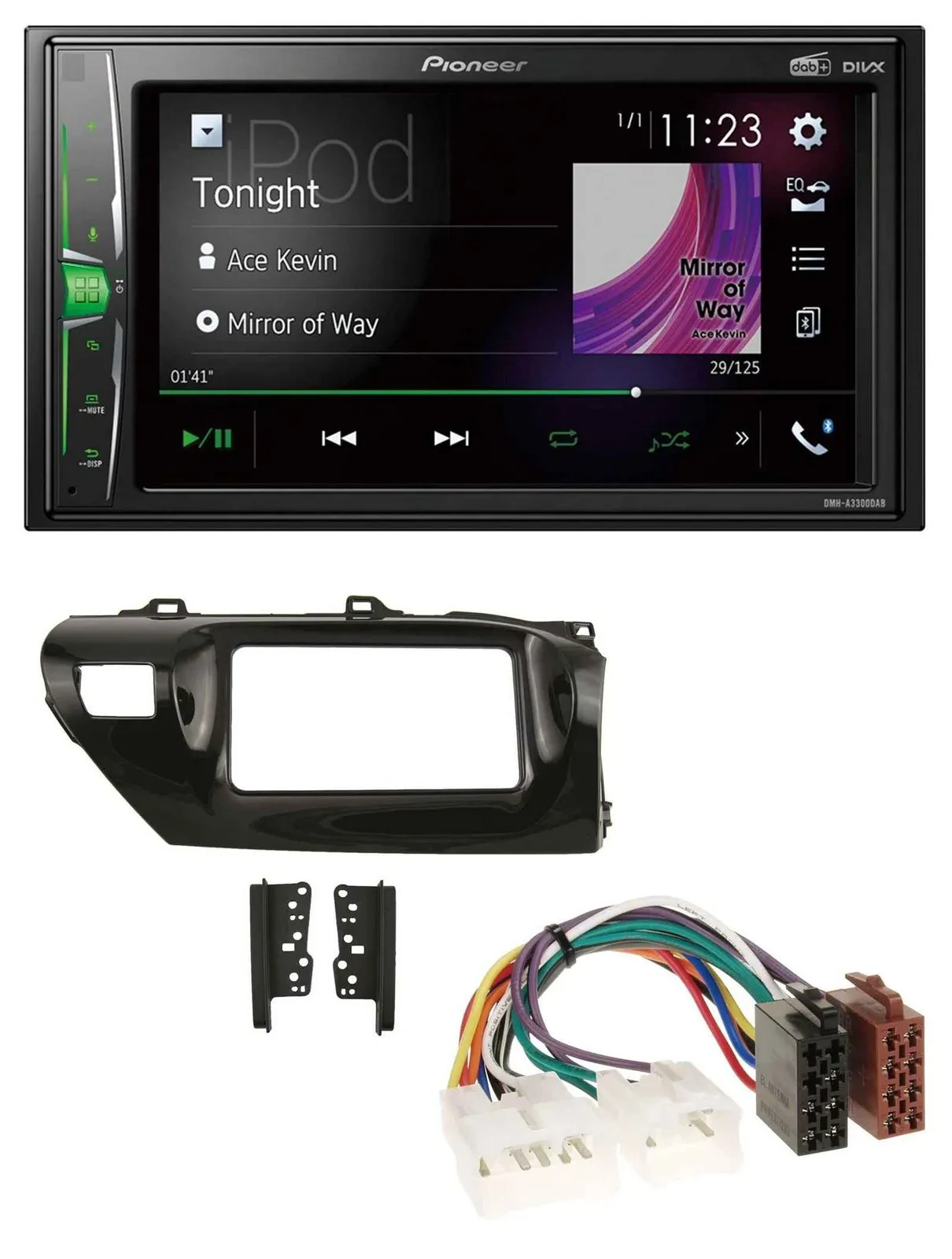 Автомагнитола для Toyota Hilux (2015–2020) Pioneer 2DIN MP3 DAB USB Bluetooth