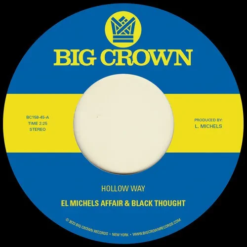 Виниловая пластинка El Michels Affair & Black Thought – Hollow Way B/w I'm Still Somehow (Релиз 2023)