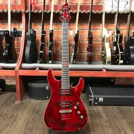 Электрогитара Schecter C-1 Exotic Star HH Red Korea 2007