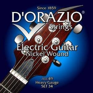 Струны для электрогитары D'Orazio 34 Nickel wound 11-49