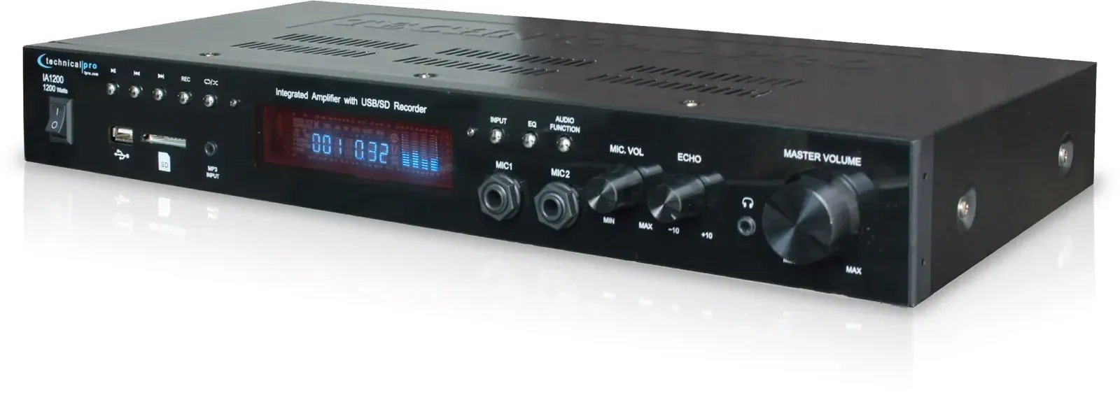 Усилитель для караоке Technical Pro IA1200 2 микрофонных входа, USB/SD/AUX/RCA