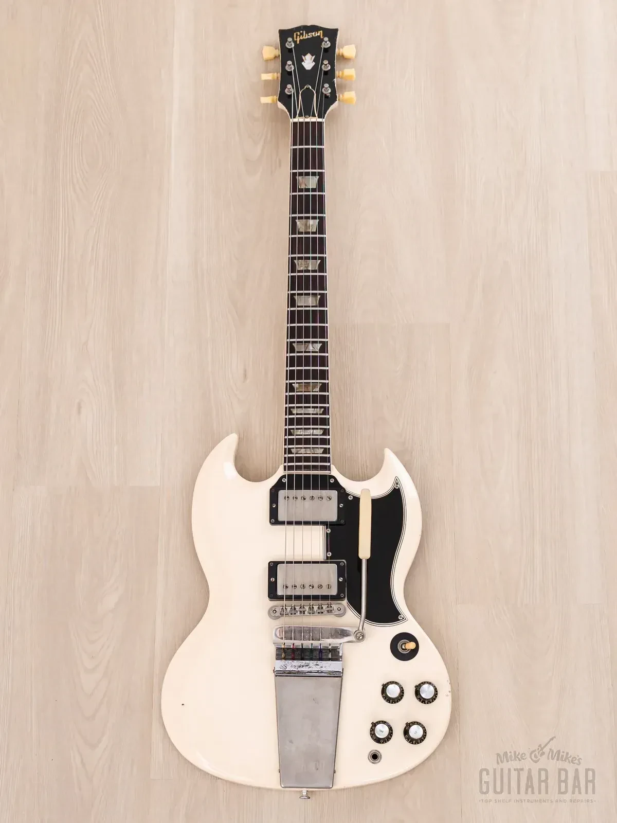 Электрогитара Gibson SG Standard HH Polaris White w/case USA 1965