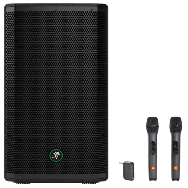 Mackie Thrash212 12” 1300W Powered Active DJ PA Speaker+(2) JBL Wireless Mics