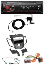 Pioneer 1DIN USB DAB MP3 AUX Autoradio für Ford Fiesta JA8 08-10 ohne Display sc