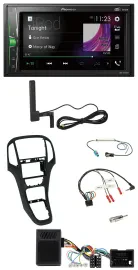 Pioneer MP3 DAB Lenkrad 2DIN Bluetooth Autoradio für Opel Astra ab 09 Perlschwar