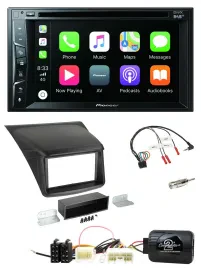 Pioneer Lenkrad USB DVD Bluetooth DAB 2DIN Autoradio für Mitsubishi L200 2010-20