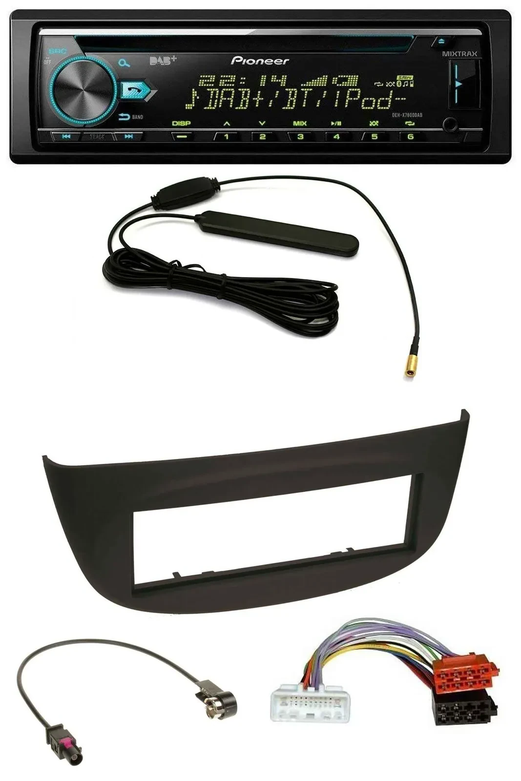 Автомагнитола для Renault Twingo (с 2015) Pioneer CD/MP3/AUX/DAB/USB черный