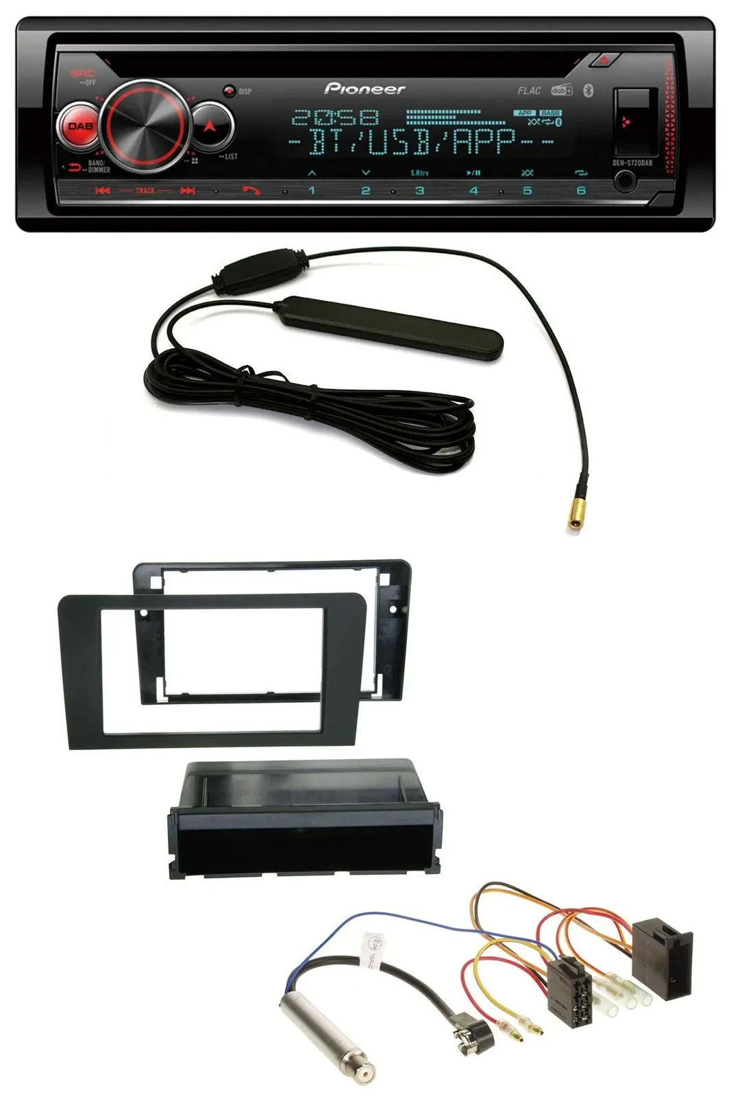 Автомагнитола для Audi A3 (8P 2003–2006) Pioneer USB DAB MP3 Bluetooth CD Symphony ISO