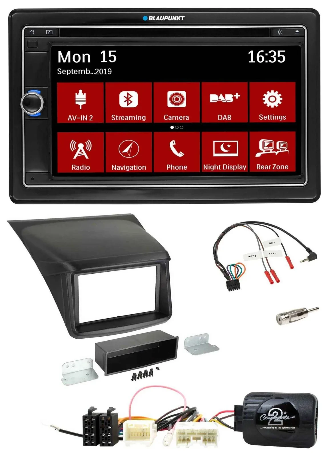 Автомагнитола для Mitsubishi L200 (2010) Blaupunkt 2DIN USB DAB Bluetooth навигация TMC