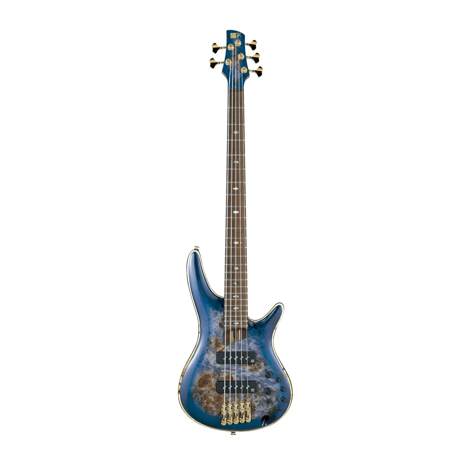 Ibanez SR Premium 5-String Electric Bass Guitar (Cerulean Blue Burst) Grade A