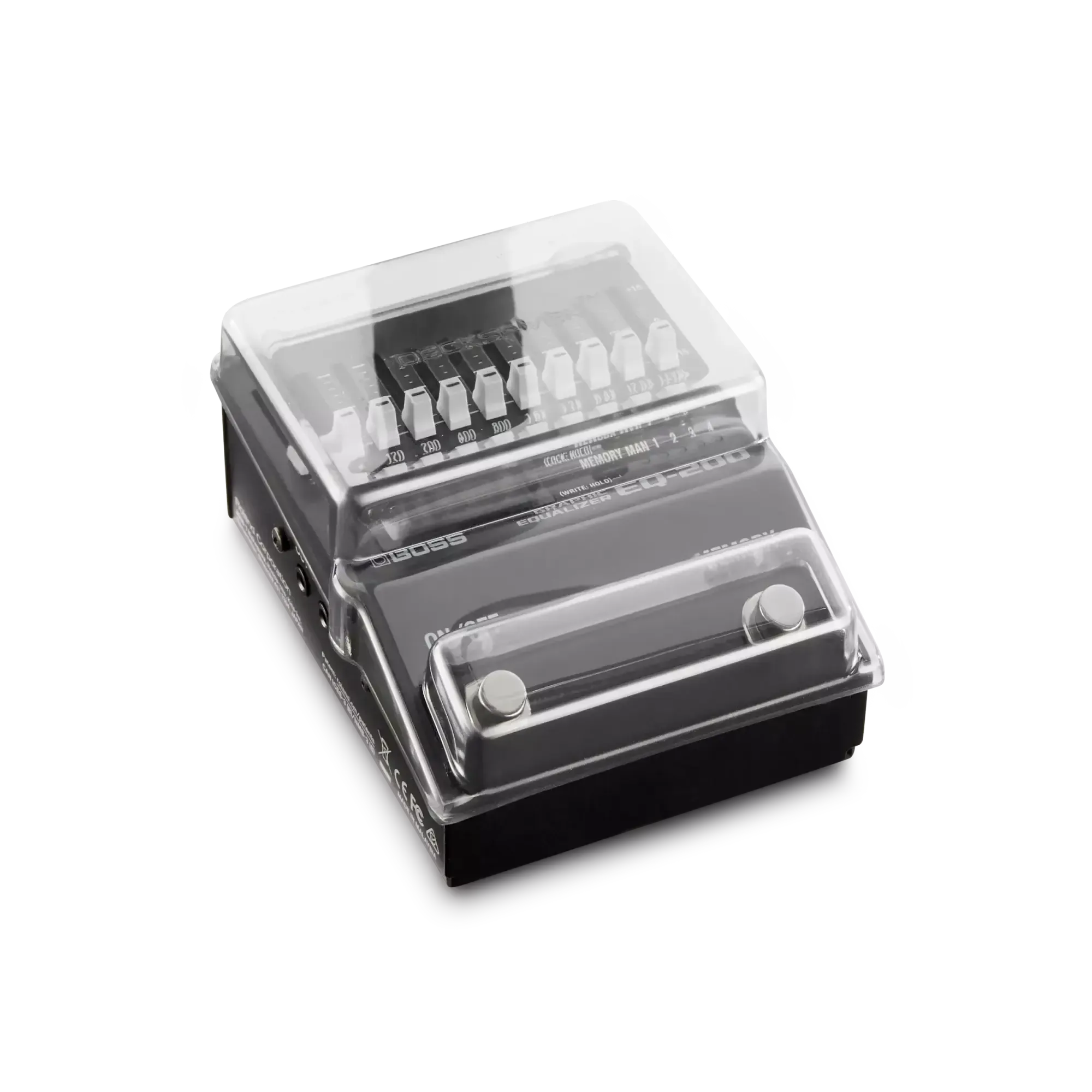 Защитная крышка для музыкального оборудования Decksaver Boss 200 Series Transparent