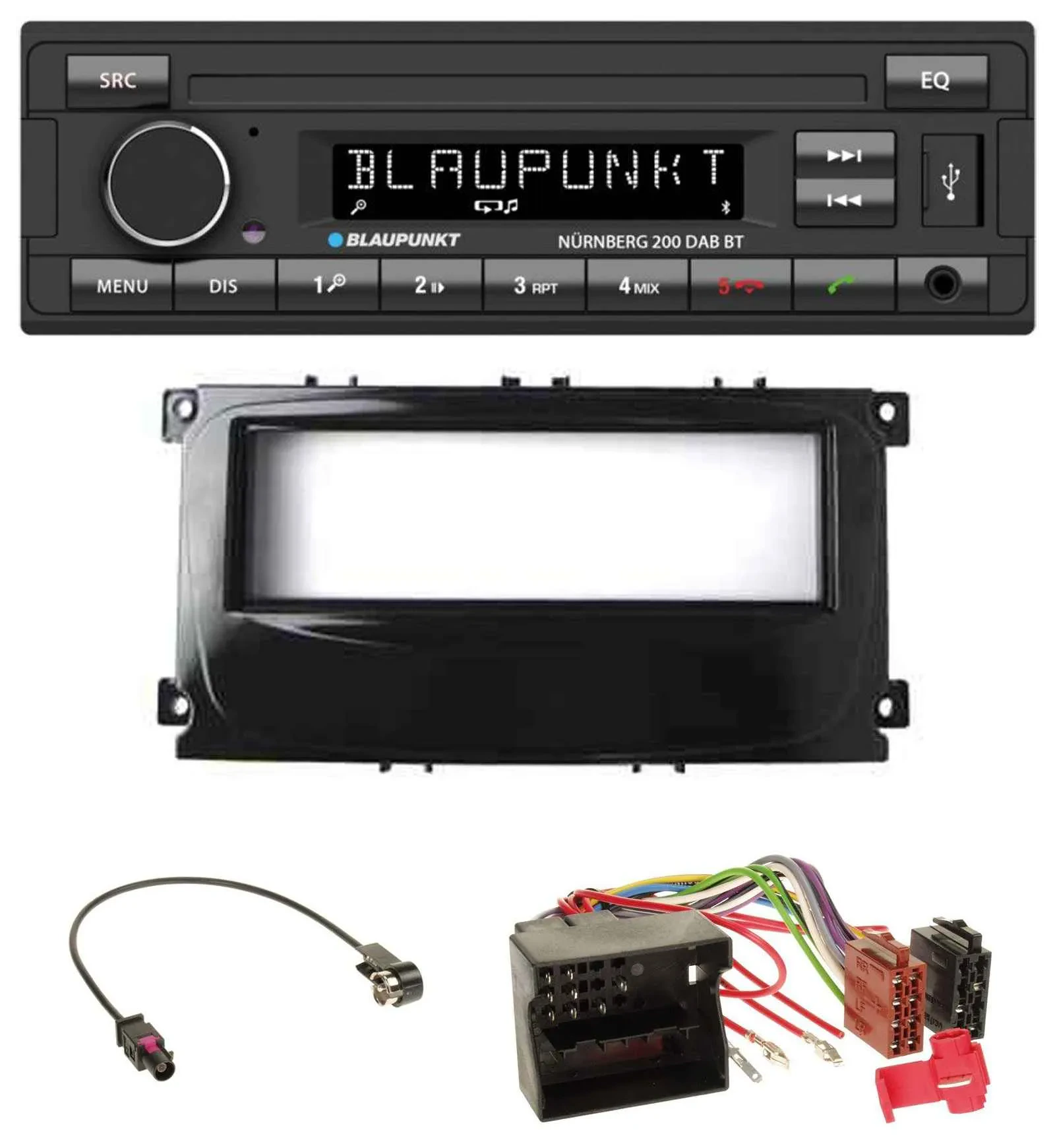 Blaupunkt USB DAB MP3 Bluetooth Autoradio für Ford C-Max Galaxy Focus ab 2007 gl