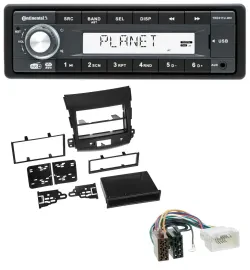 Continental MP3 AUX USB DAB 1DIN Autoradio für Citroen C-Crosser Mitsubishi Outl