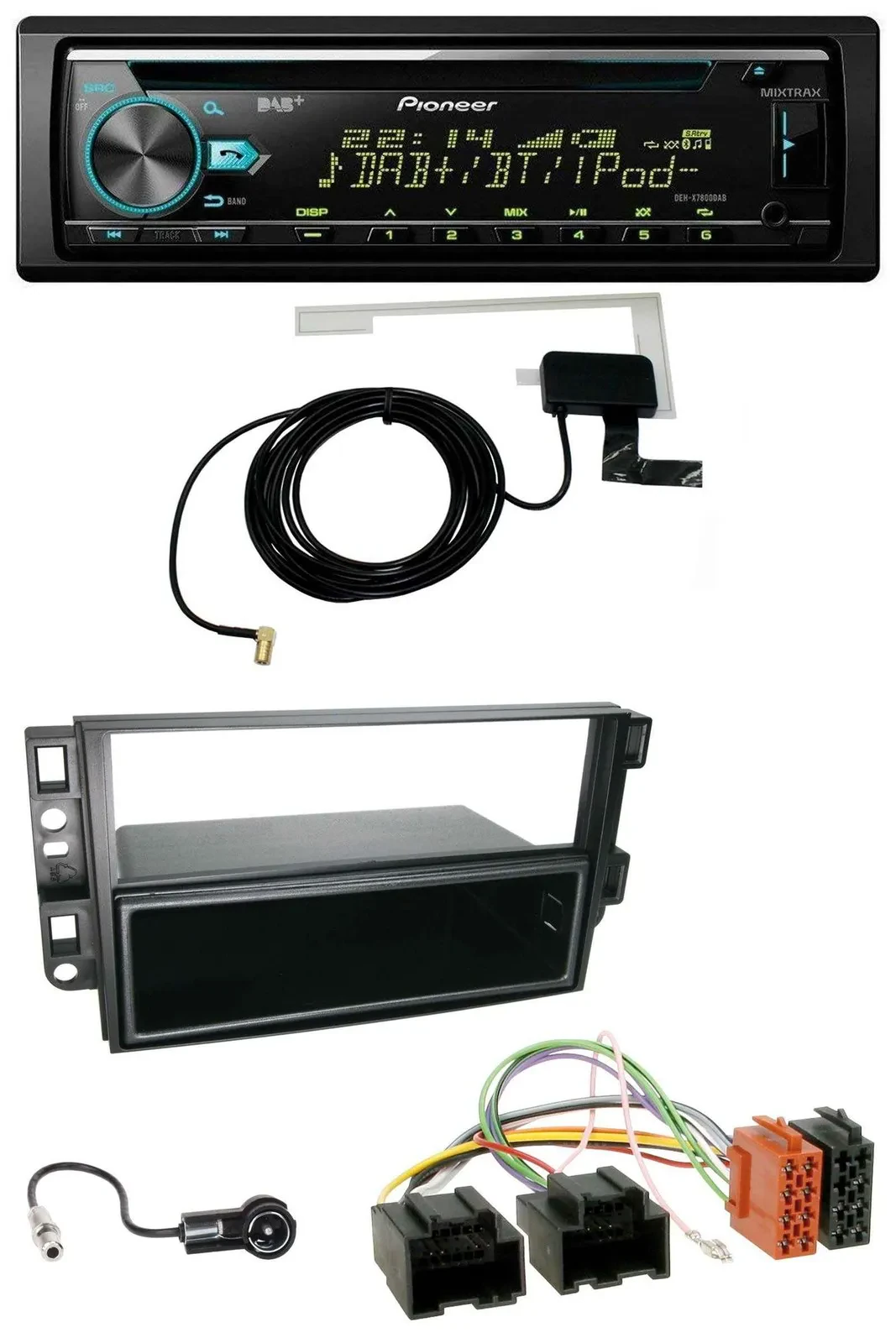 Pioneer MP3 AUX CD USB DAB Autoradio für Chevrolet Aveo Epica Captiva 06-11
