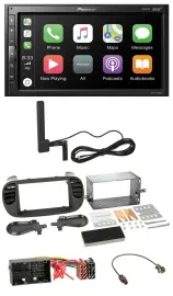 Pioneer USB 2DIN Bluetooth DAB MP3 Autoradio für Fiat 500 ab 12 soft touch