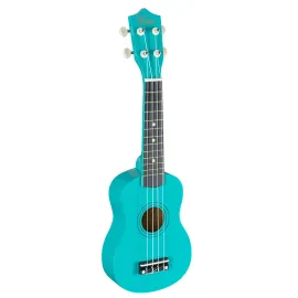 Fame UKE-S BW Sopran Ukulele Sea Foam Green Lindenholz 12 Bünde inkl. Bag