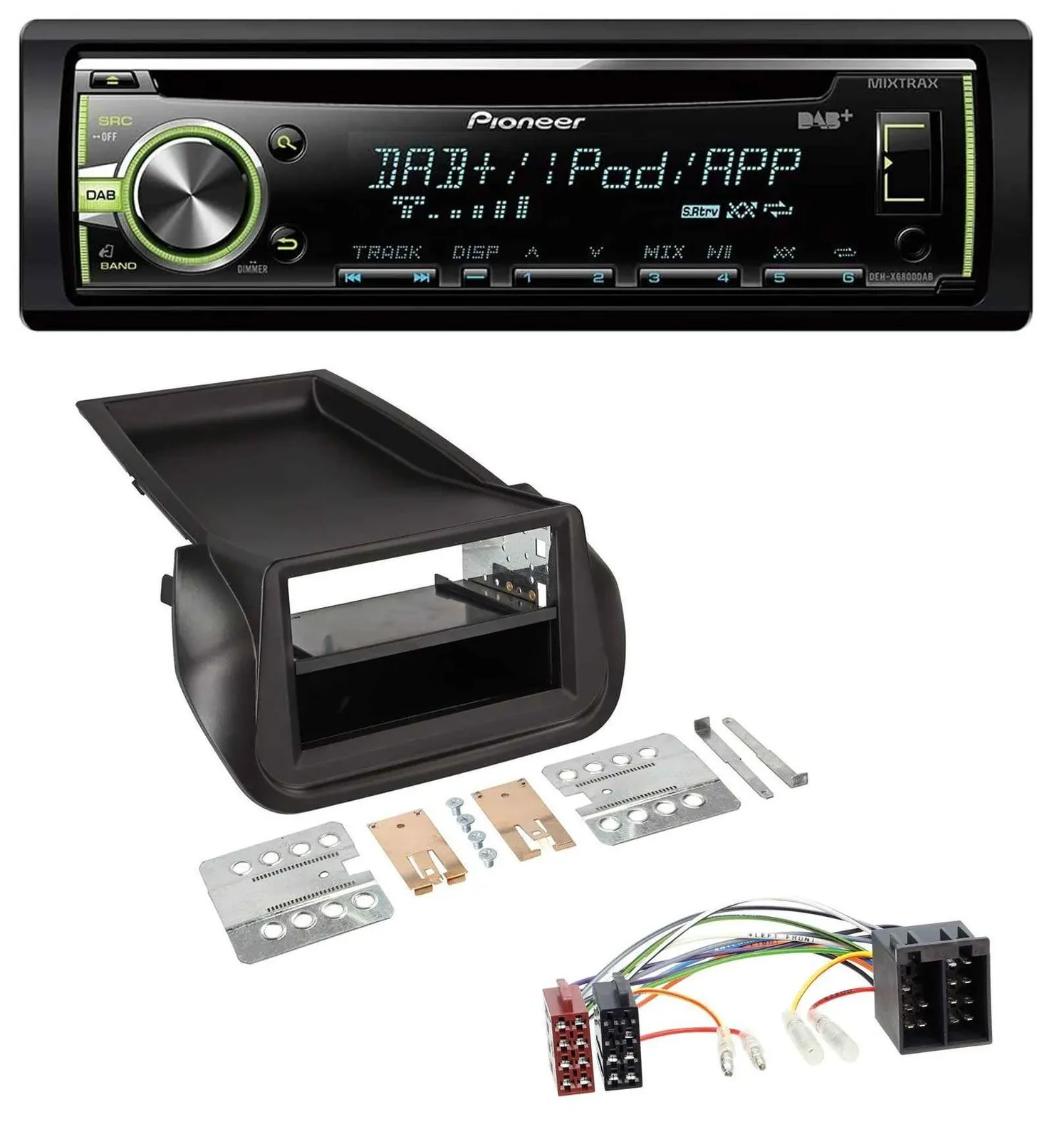 Автомагнитола для FIAT Fiorino (с 2008) Pioneer DAB, USB, MP3, AUX, CD