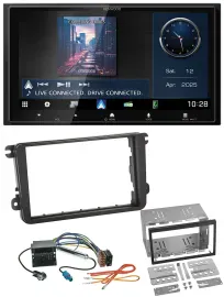 Kenwood Bluetooth 2DIN USB DAB MP3 Autoradio für VW Amarok ab 10 Beetle ab 11 EO