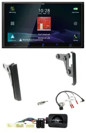 JVC USB Bluetooth 2DIN DAB Lenkrad Autoradio für Toyota Yaris 2007-2010