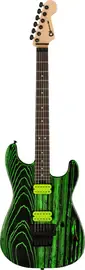 Электрогитара Charvel Pro-Mod San Dimas Style 1 HH FR E Ash Electric Guitar, Green Glow w/ Bag