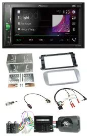 Pioneer 2DIN Lenkrad DAB USB Bluetooth Autoradio für Ford Galaxy C-Max Focus sil