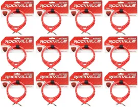 Коммутационный кабель Rockville RCTR103R Red 0.9 м (12 штук)