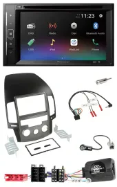 Pioneer Bluetooth Lenkrad USB 2DIN DAB DVD Autoradio für Hyundai i30 ab 2009