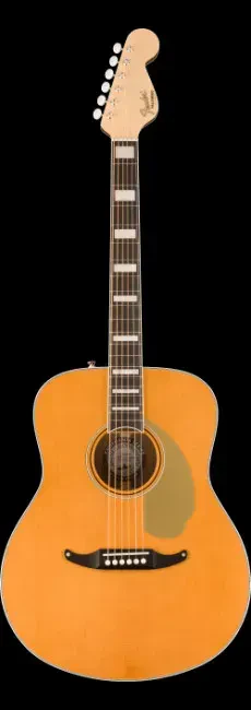 Б/У Электроакустическая гитара Fender California Palomino Vintage Auditorium, полностью из массива, натуральный, с кейсом