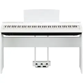 Цифровое пианино Yamaha P-125 Digital Piano with Wooden Stand and LP-1 Pedal Unit White