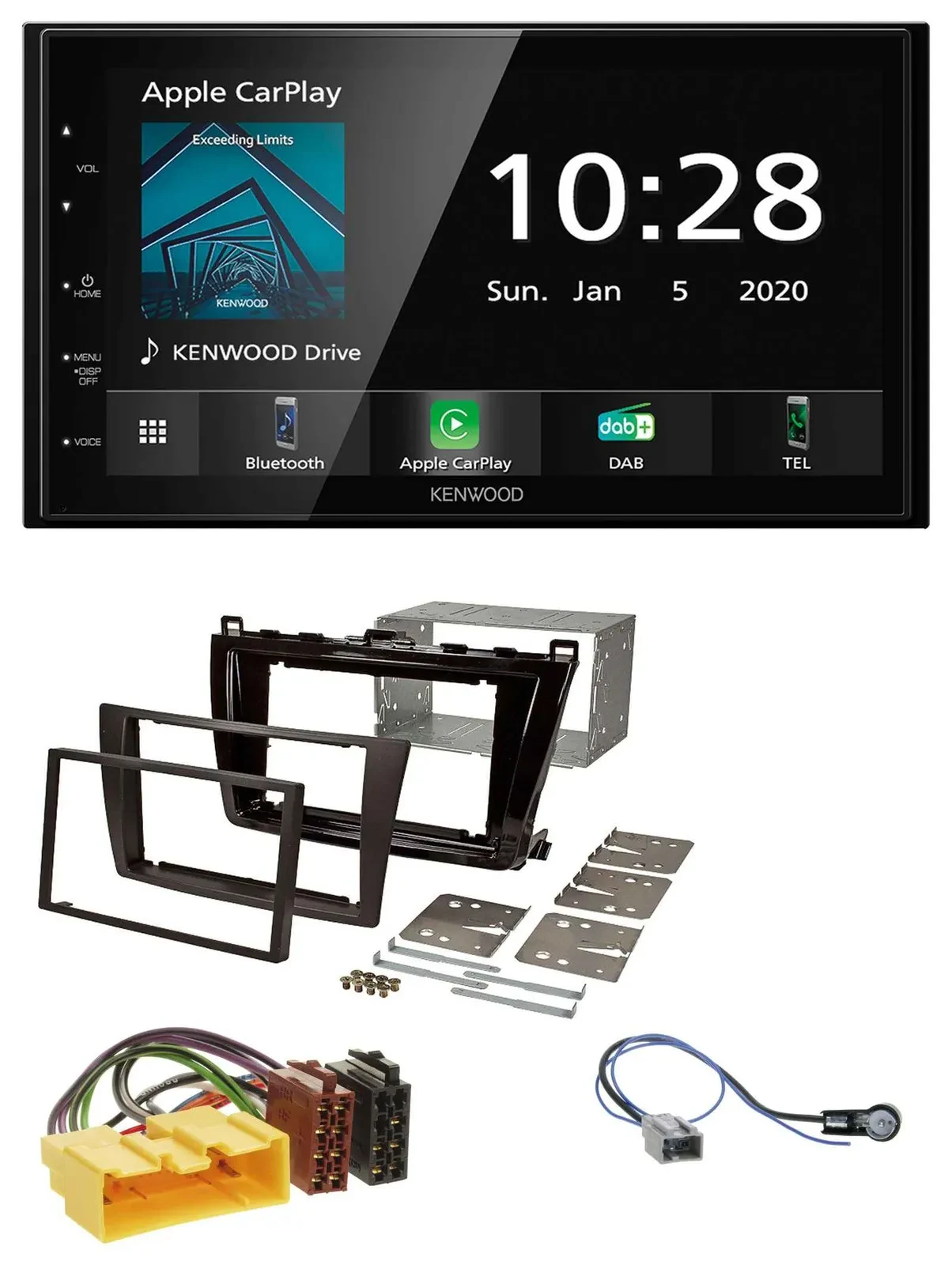 Автомагнитола Kenwood 2-DIN Bluetooth DAB USB для Mazda 6 (2008–2012)